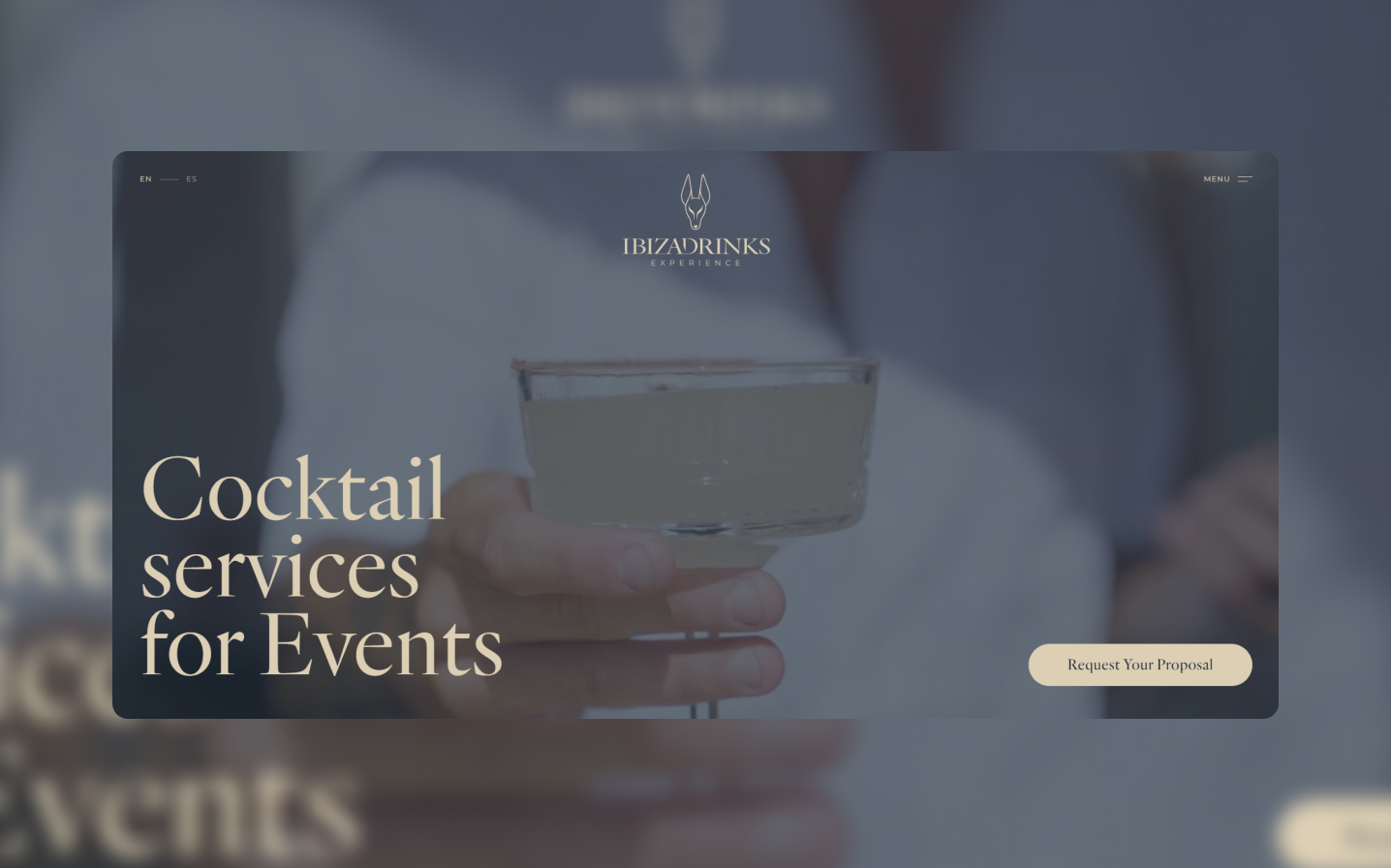 Mockup de la web